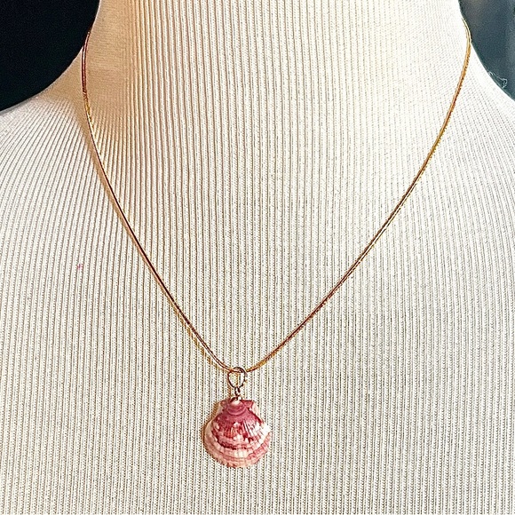 Clamshell pendant necklace - Picture 2 of 2